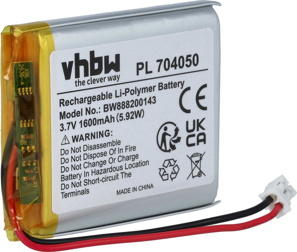 vhbw Akku Ersatz für Fatboy PN704050 für Tischlampe, Produktbild 1