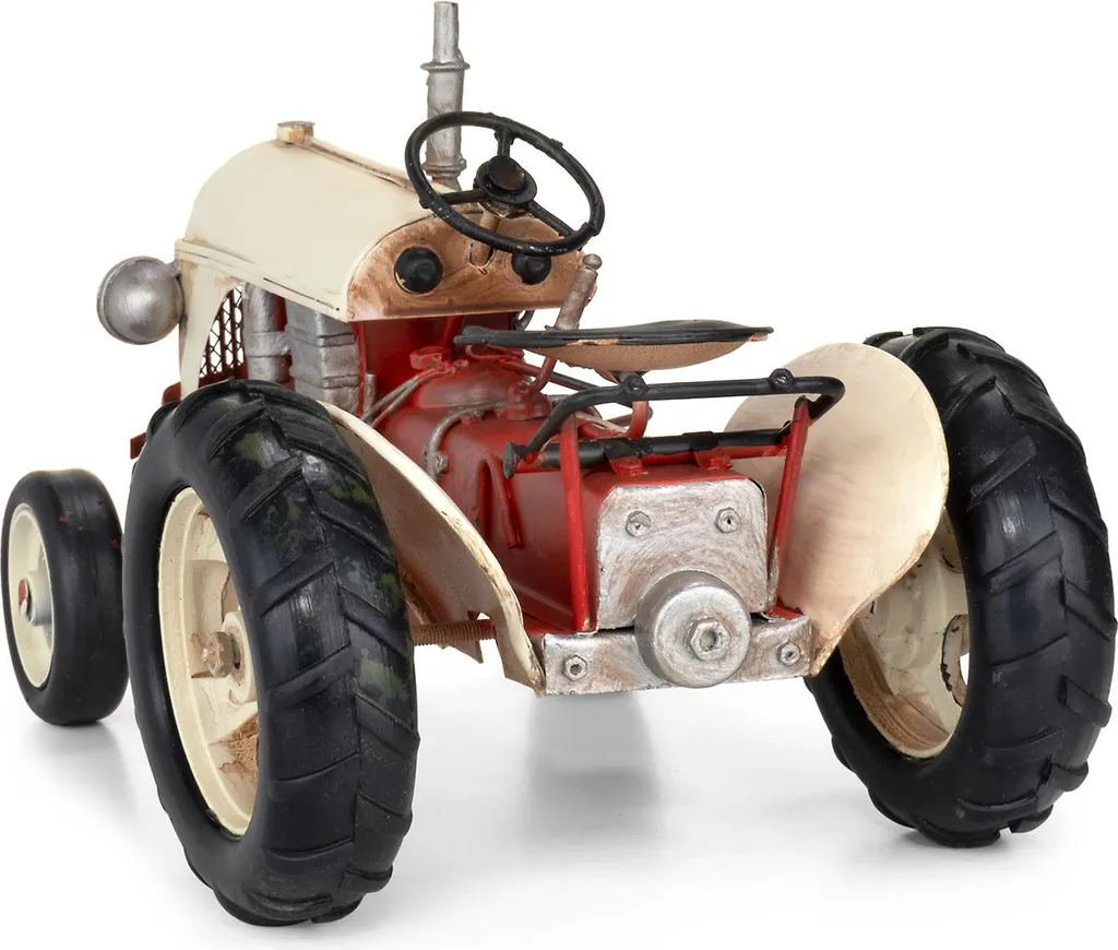 Objet de collection tracteur tôle - Déco rétro pour cadeau original - 4