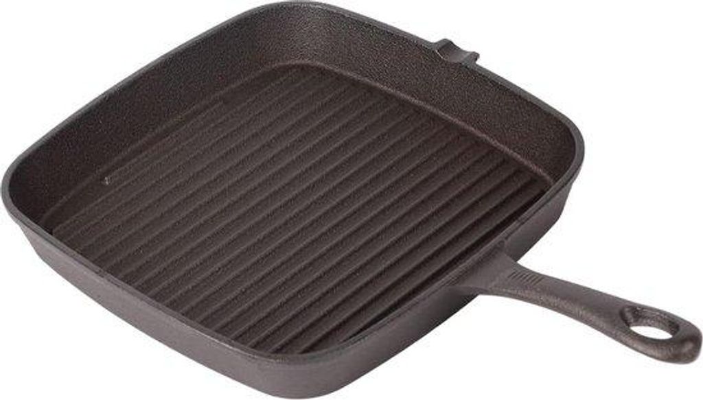 Gietijzeren Grillpan mit gleichmäßiger Wärmeabgabe - Ideal für Fleischküchlein - 16cm