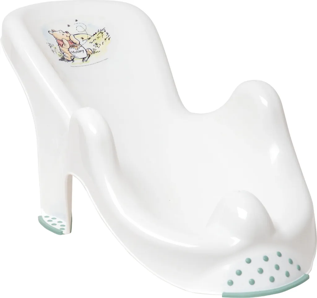 Siège de bain anatomique keeeper contre les glissades de bébé en blanc