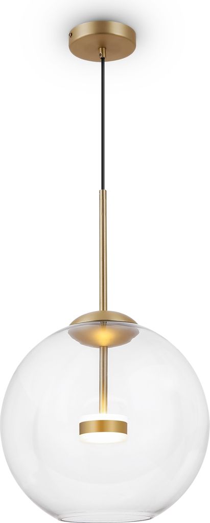 Maytoni Cometa Pendelleuchte MOD056PL-L12G3K LED, Mattgold aus Metall und Glas, 3000K, 720lm