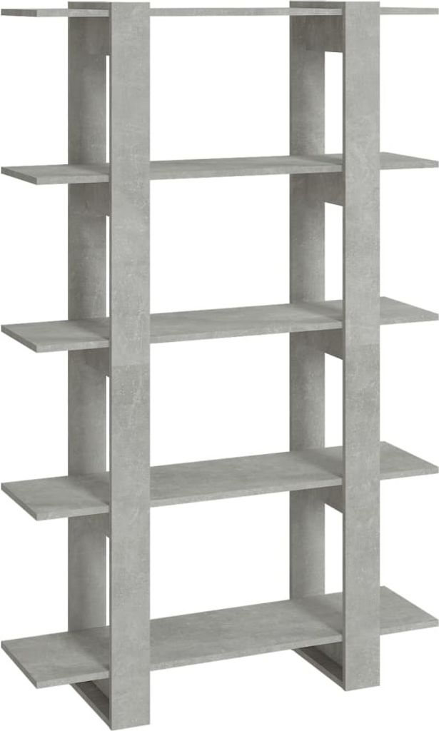 Bücherregal/Raumteiler Betongrau 100x30x160 cm