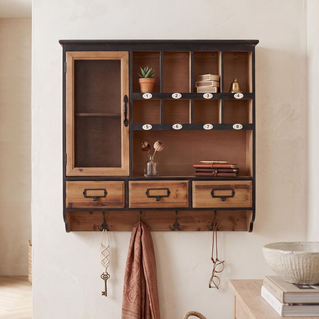 Wandregal MCW-Q26, Hängeregal Regal Schweberegal Garderobe, Produktbild 