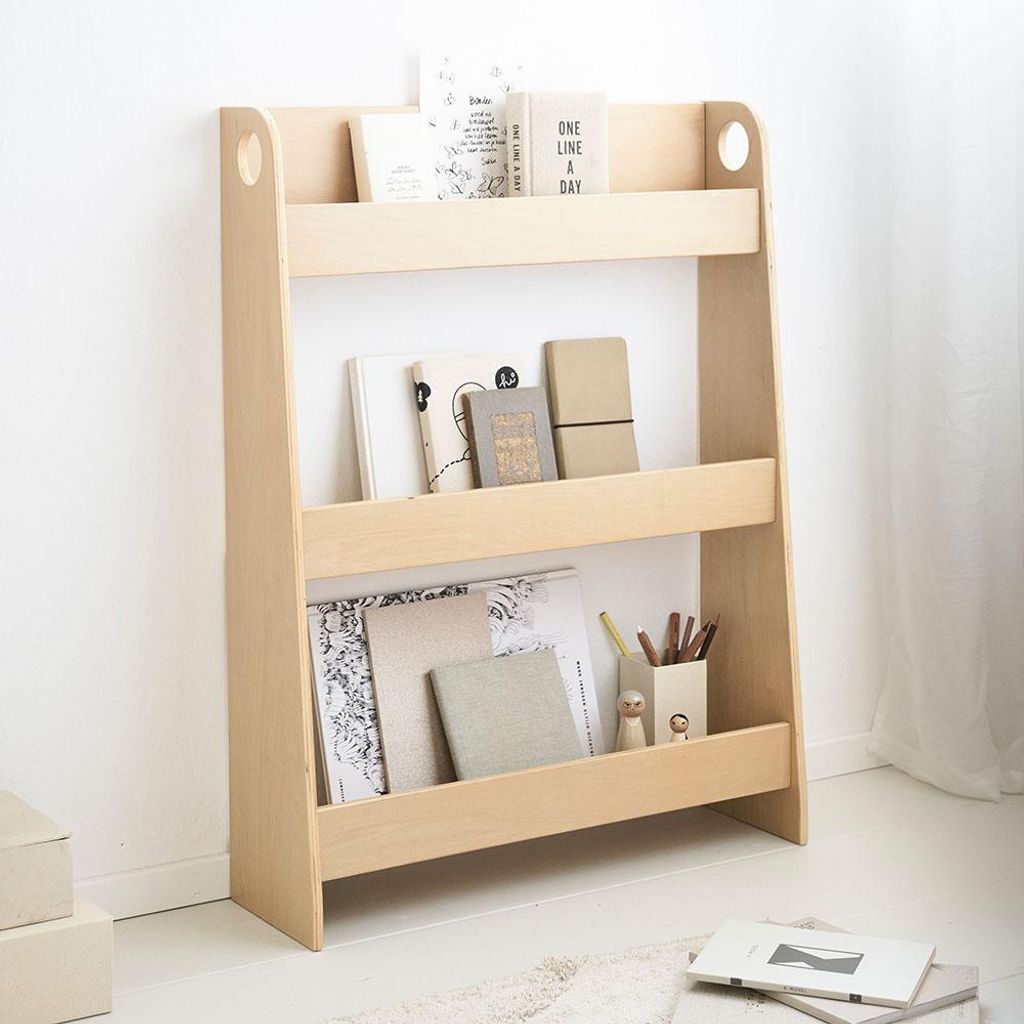 Petite Amélie Montessori Bücherregal Ellipse - Natur