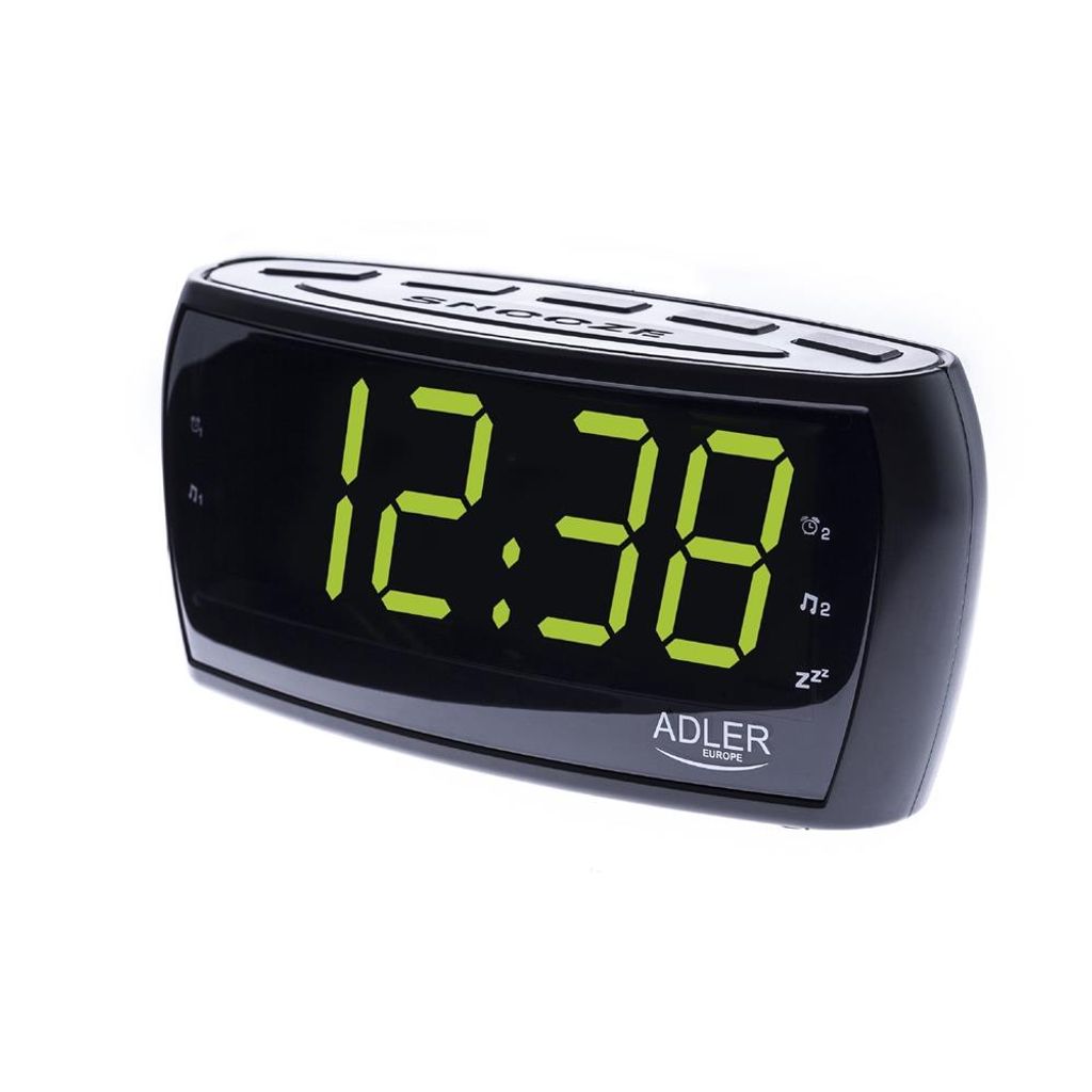 digitale LED-Anzeige Uhr am fm Radiowecker mit Dual-Alarm eu blau 