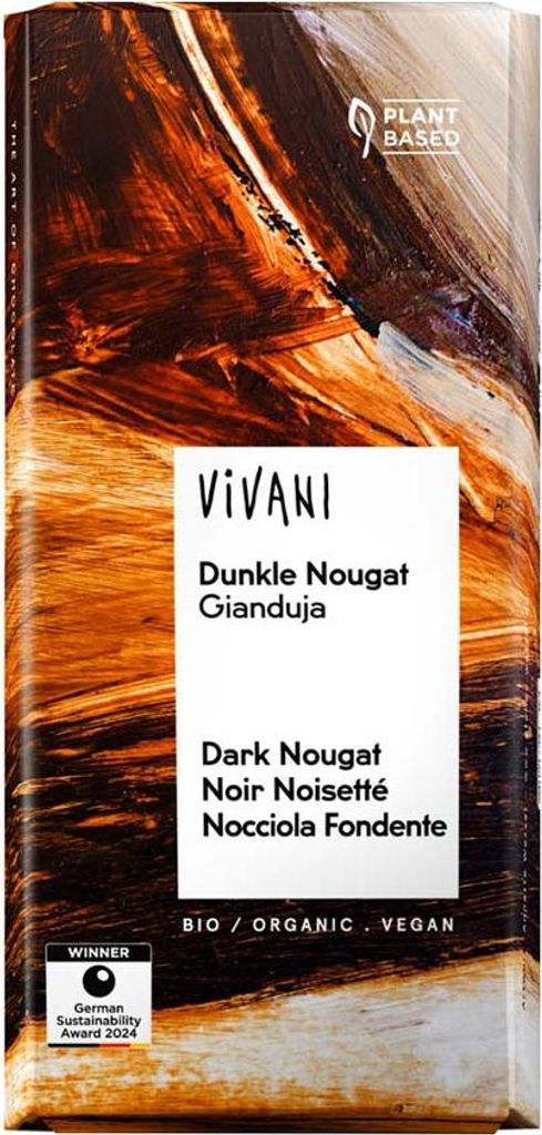 Vivani 285916, Tmavá čokoláda, 100 g, 2419 kJ, 582 kcal, Obrázok produktu 