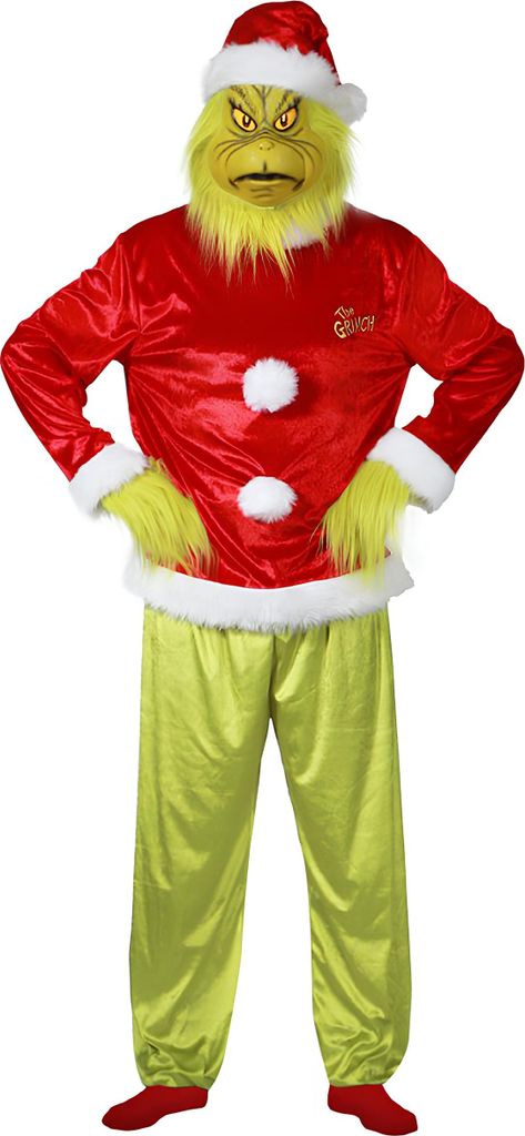 THE GRINCH Kostüm mit Maske, Groesse:M Produktbild 