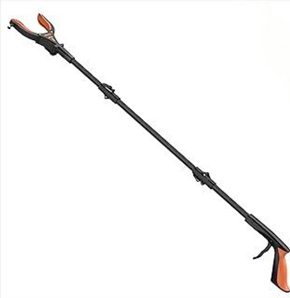 Kekoy 81cm Faltbare Greifer mit Licht, Greifer für Senioren, Greifer Müllzange, Anti-Rutsch-Kiefer, Gemütlich Gummigriff, Aufhebehilfe für Seni...