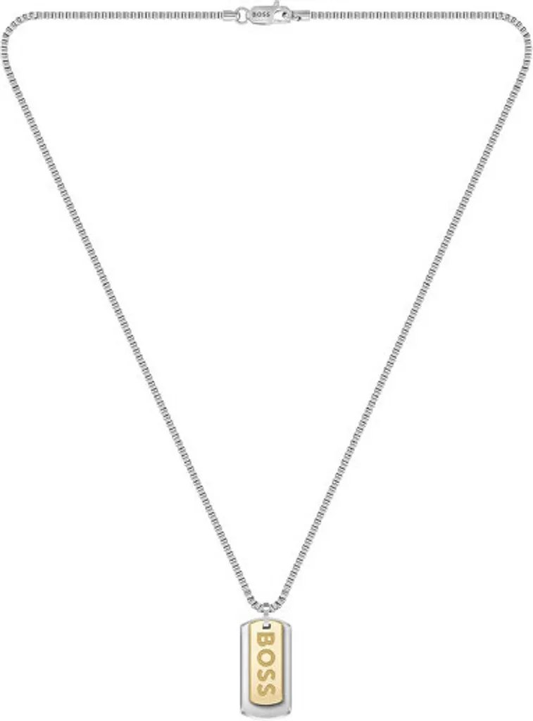 Collier homme bicolore plaques militaires Devon 1580576 idée cadeau chic