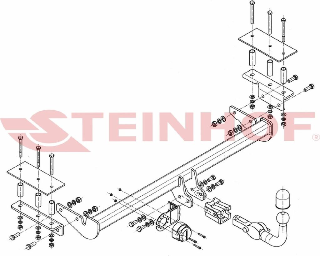 Z547376 Anhängerkupplung passend für OPEL Astra III (H) 2008-2012 abnehmbar