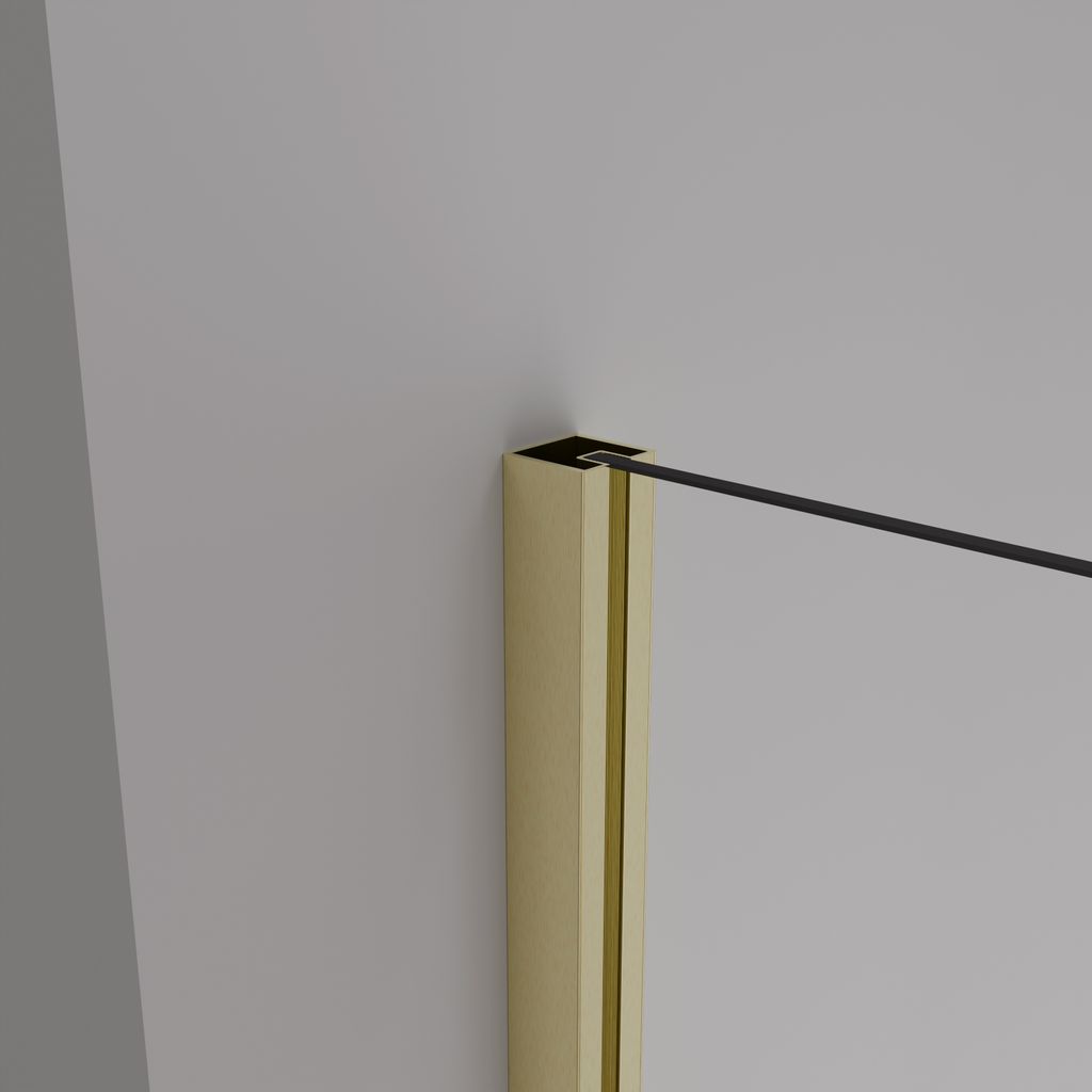 Duschwand gold Marwell Walk In Dusche Spezia Gold 120x200 Produktbild 4