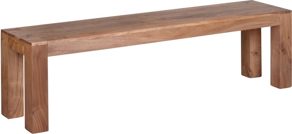 Jedálenská lavica mumbai masívna akácia 160 x 45 x 35 cm Obrázok produktu 4