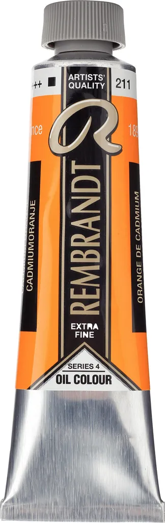 Peinture Huile Rembrandt Orange Cadmium 211 : Fini Durable sans Craquelure