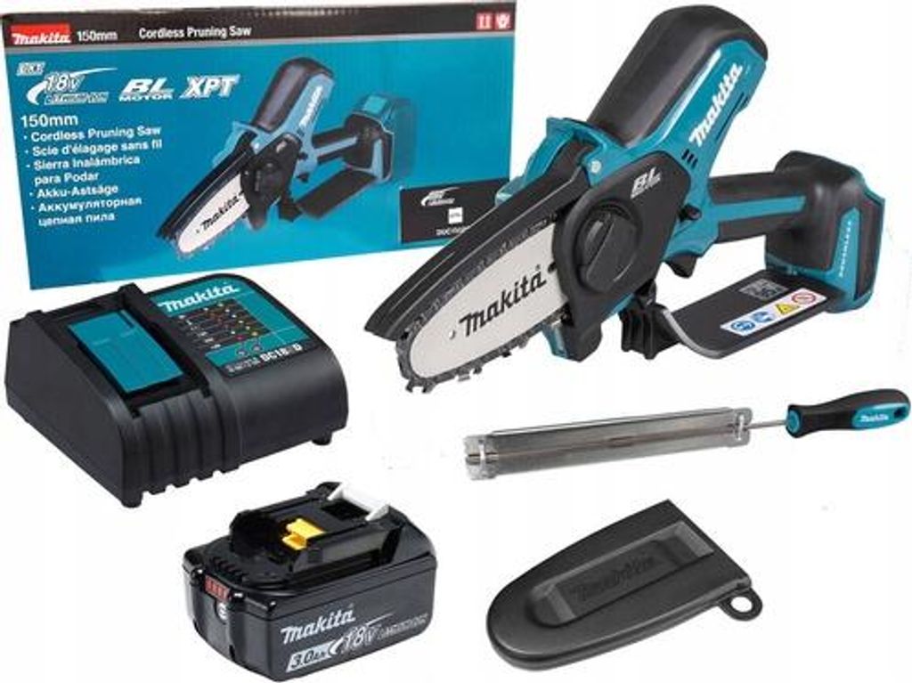 MAKITA Leichte 18V 15cm 1x3.0Ah Astsäge DUC150SF01 + Feile Produktbild 