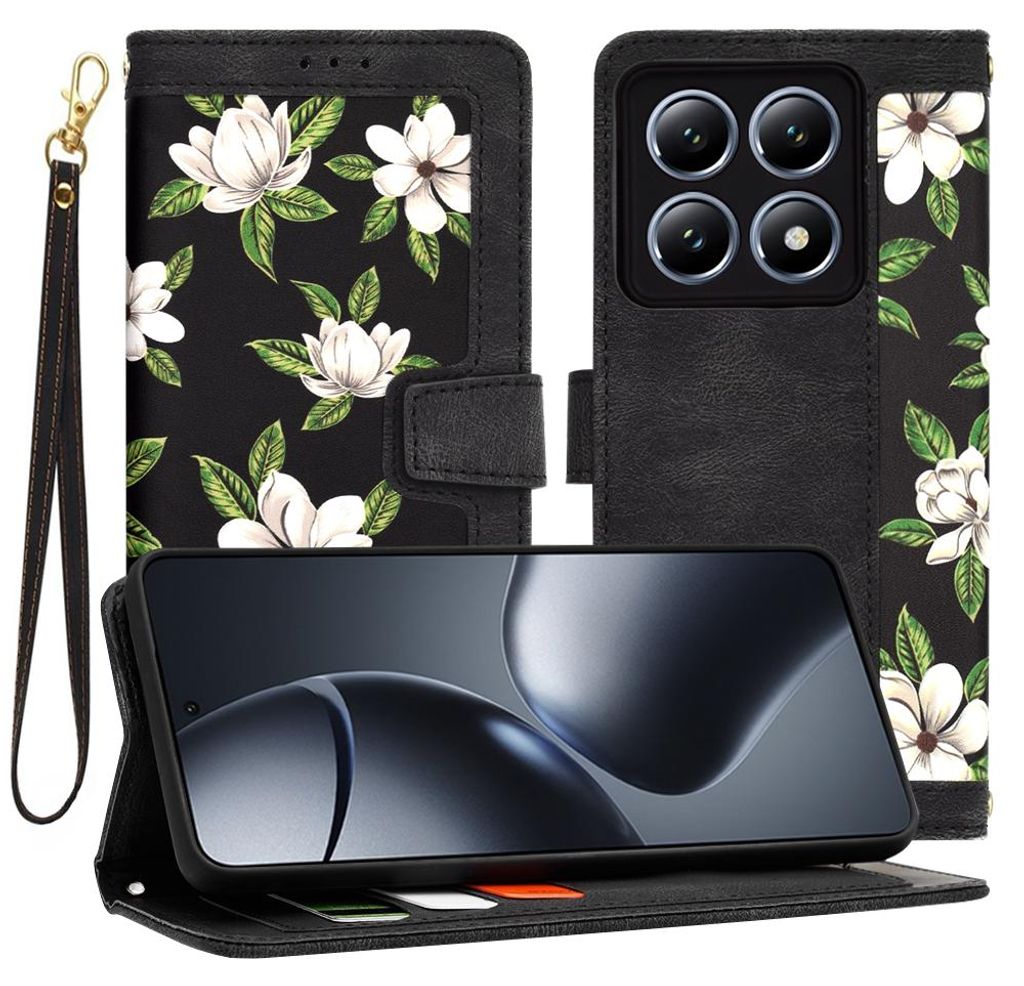 Techsuit FlipCraft Hülle für Xiaomi 14T Pro – Eleganter Schutz in Schwarz KP36968