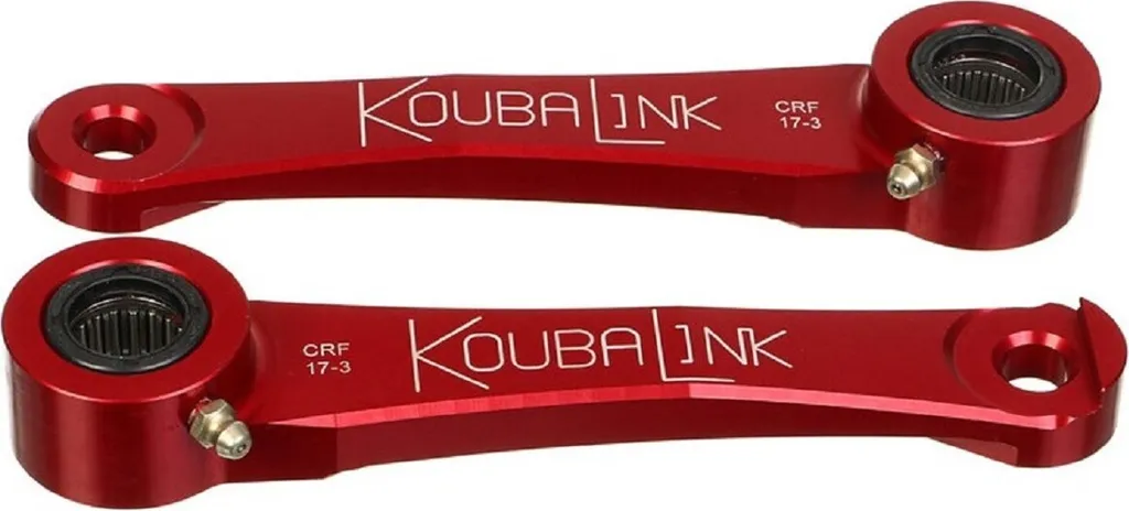 Kit rabaissement Koubalink Honda rouge pour abaisser la selle de 60mm