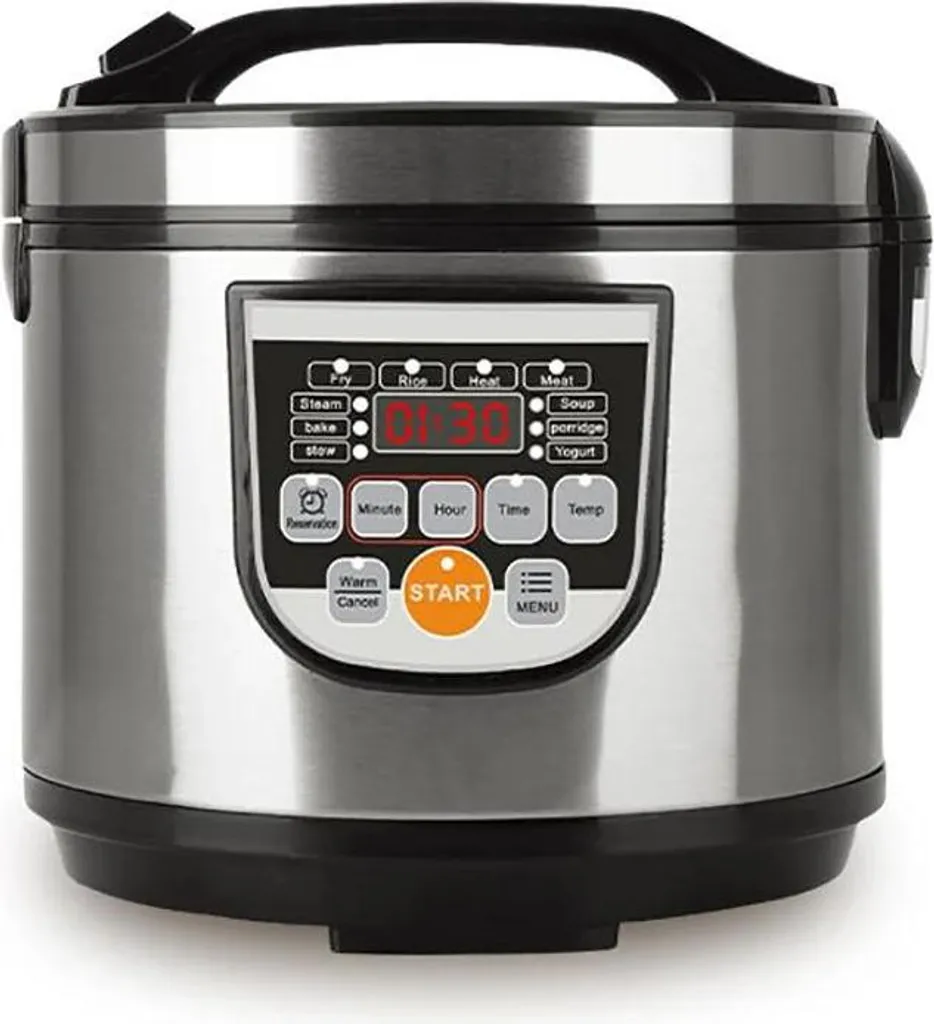 Cuociriso Grande Capacità 5L | Timer LCD per Feste e Cene in Compagnia