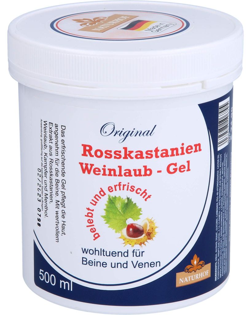 Rosskastanien+Weinlaub Gel, 500 ml Gel