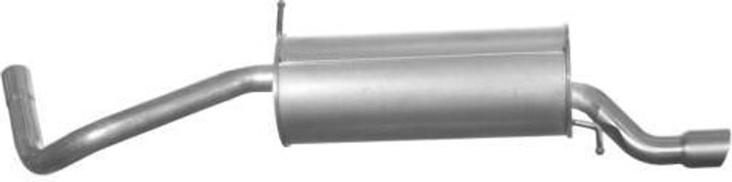 VEGAZ VS-538IMA Endschalldämpfer für VW Polo Schrägheck (6R1, 6C1) Auspuff