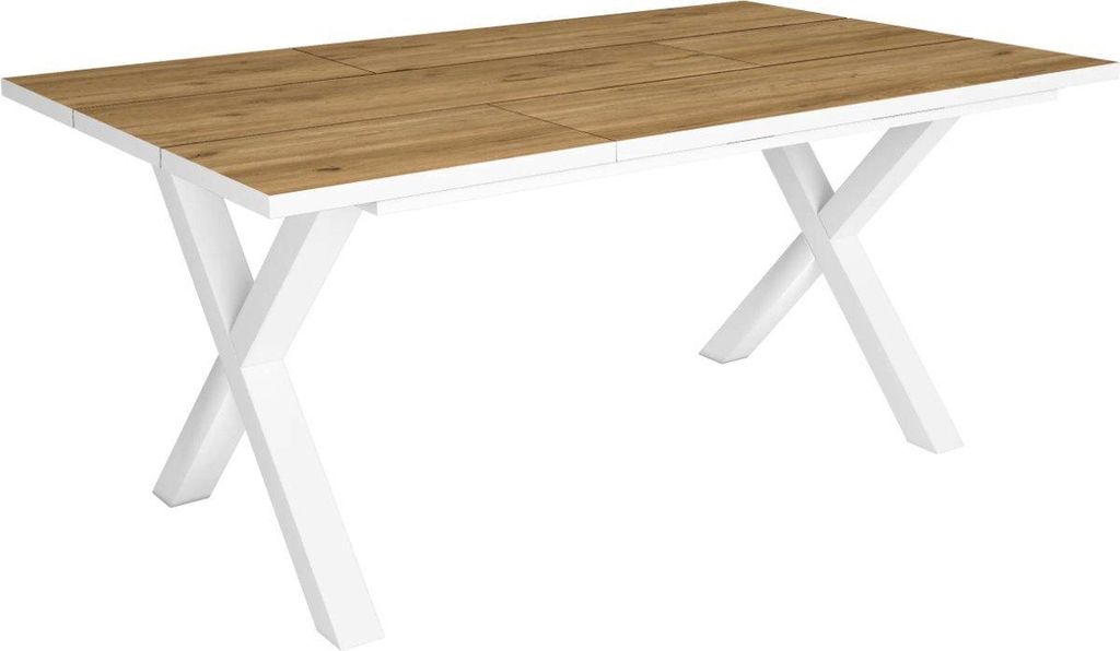 Bolt Edge, Esstisch – Rechteckig – 4–6 Personen – Massivholz – X-Gestell – 170x90x75 cm