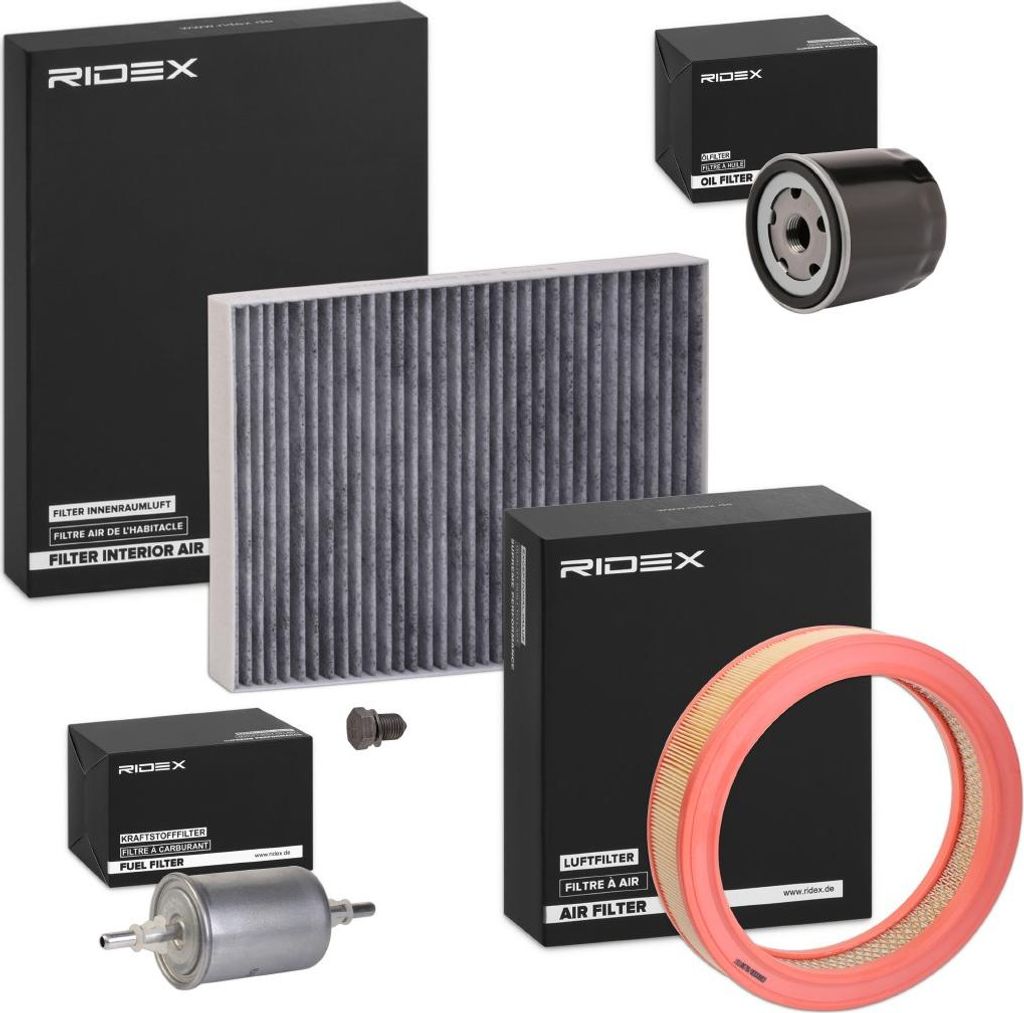 RIDEX Filterset Inspektionspaket Filtersatz für VW Lupo (6X1, 6E1) für SEAT AROSA (6H)