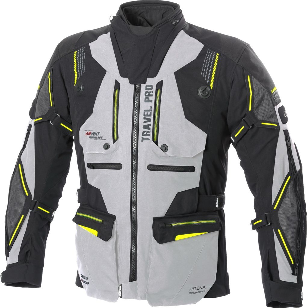 Büse Travel Pro Textiljacke schwarz / hellgrau Herren 54