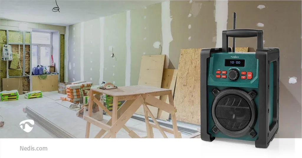 Radio Chantier Bluetooth pour Chantier et Extérieur Étanche DAB+ FM - 12