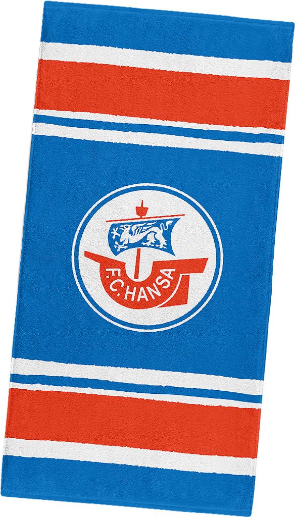 F.C. Hansa Rostock Velourstuch Blau-Weiß-Rot