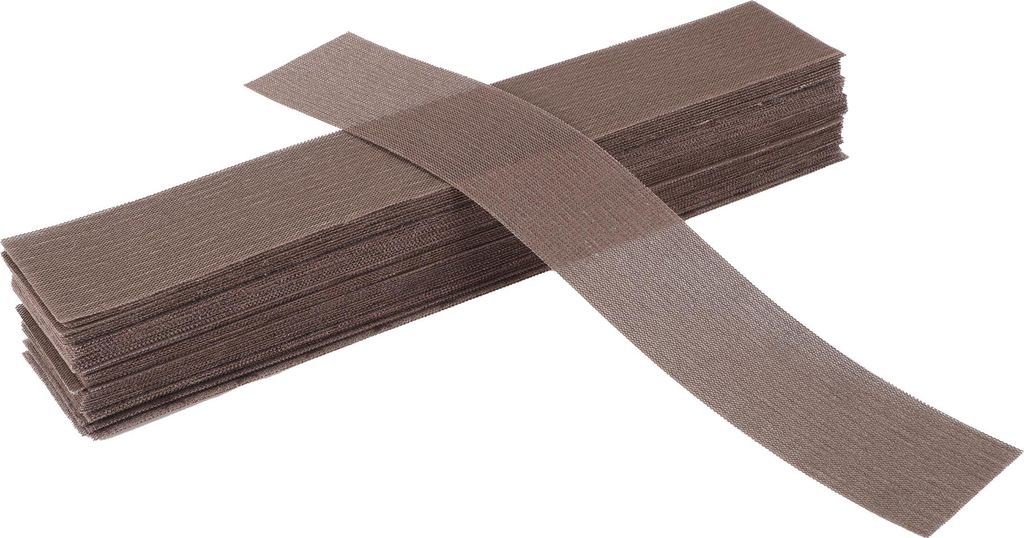 50 Stk. Auto-Holz-Schleifscheiben Glättung Klett-Schleifpapier für Holzbearbeitung, Automobil-Restauration 16,54"x2,76" 180 Körnung Braun Alumin...
