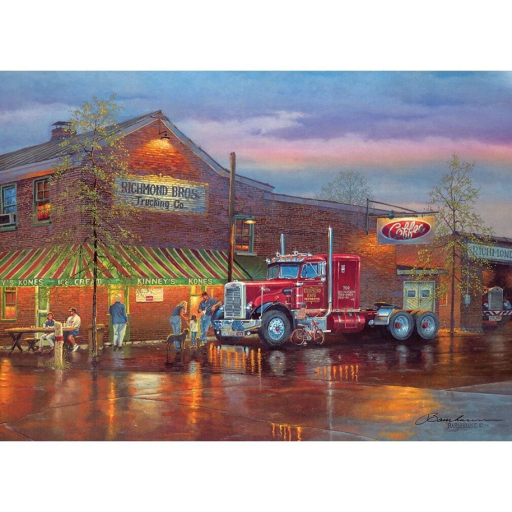 COBBLE HILL Puzzle Roter LKW 1000 Teile