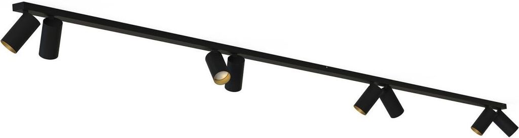 Spot Lampe Metall verstellbar Schwarz GU10 länglich Modern Strahler