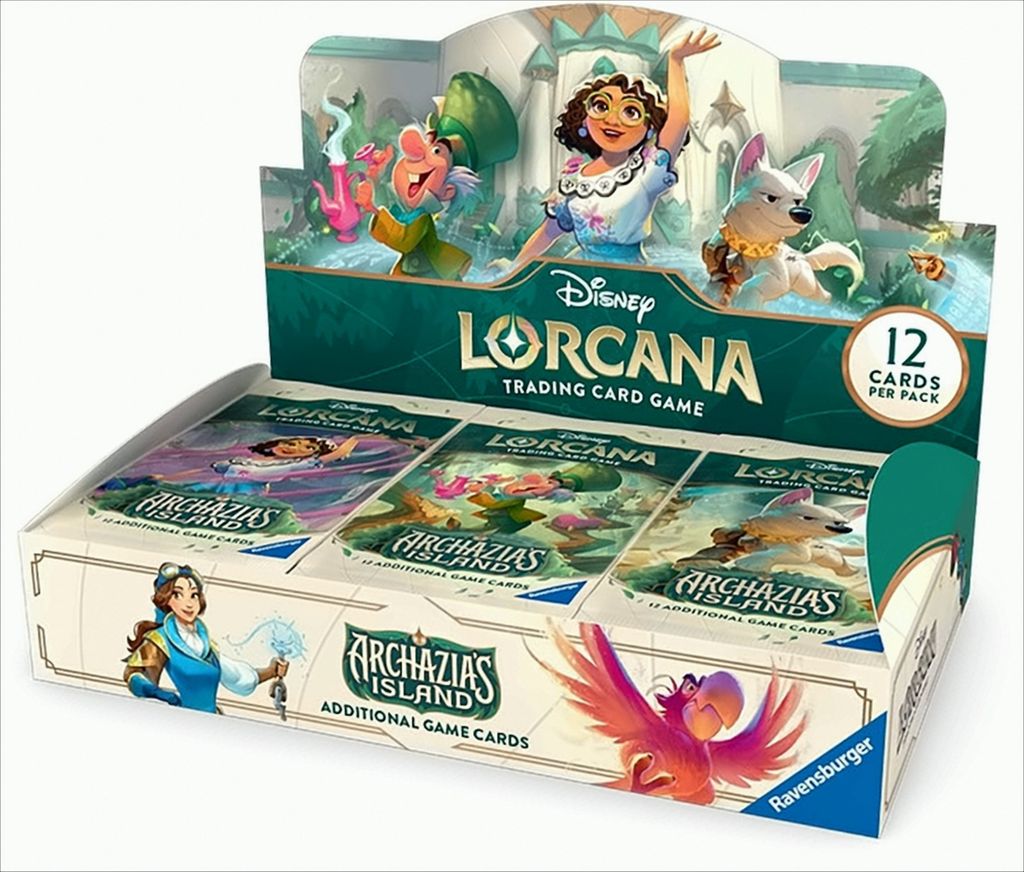 Ravensburger Adventskalender|Ravensburger Disney Lorcana Trading Card Game: Archazias Insel - Booster Display mit 24 Booster Packs (Englisch)