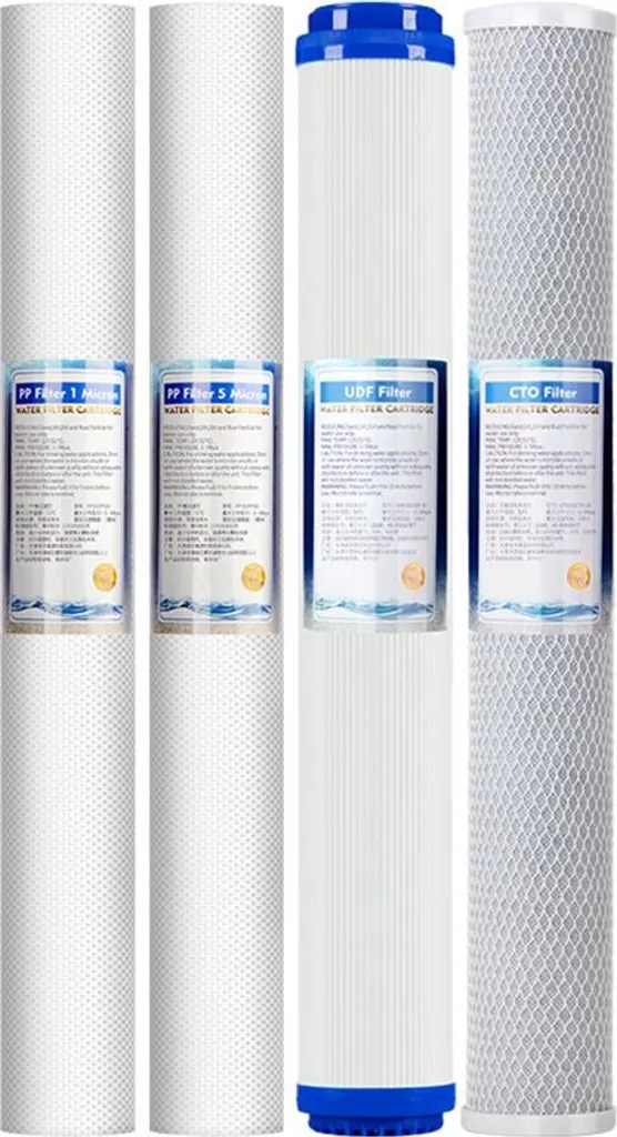 Filtre à Eau au Charbon Actif 20 Pouces pour Filtration Maison et Jardin