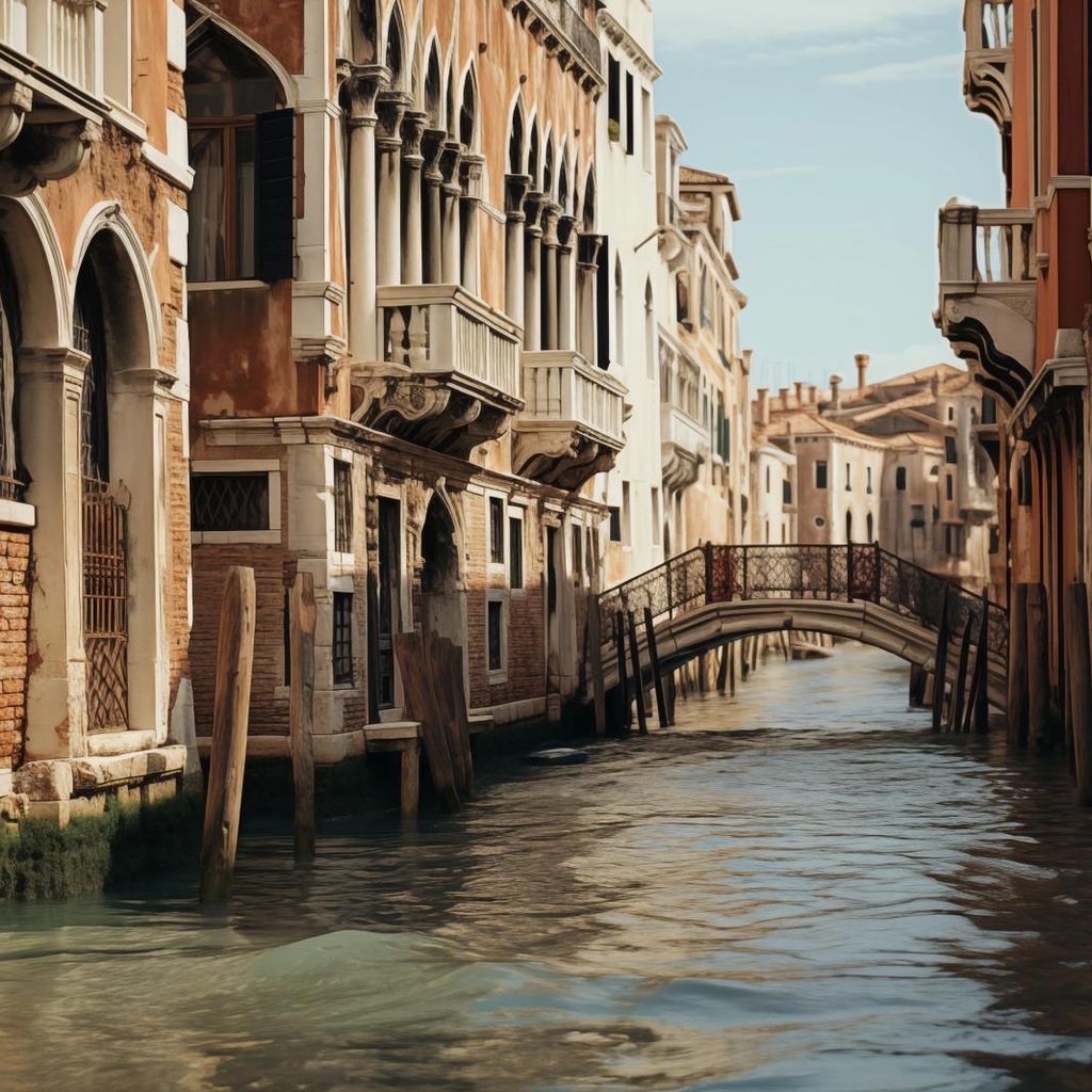 Plakat 30x30cm Venezianische Schönheit