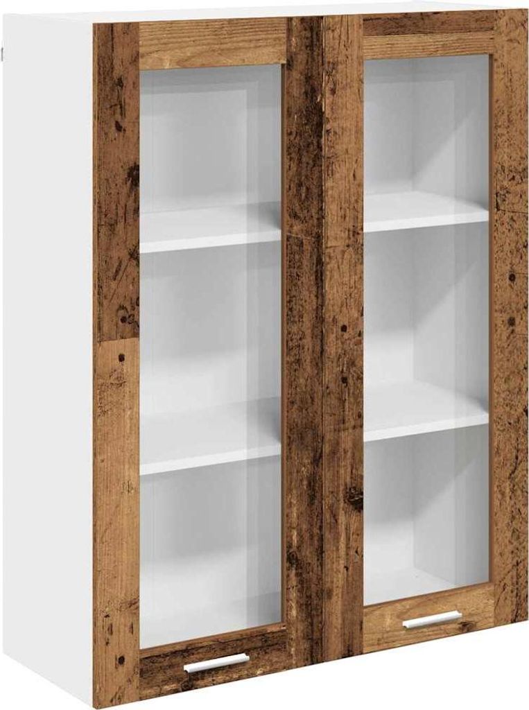 Hängeschrank mit Tür Altholz 80 x 31 x 100 cm Holzwerkstoff