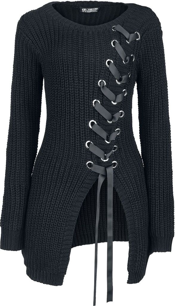 Poizen Industries Strickpullover Damen Meleri Top schwarz L Produktbild 