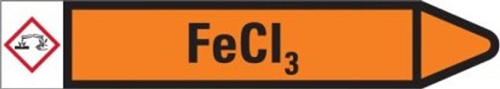 Dreifke Aufkleber I RKZ-Etikett Fe CI3, rechts, orange/schwarz, für Ø 15-25m...
