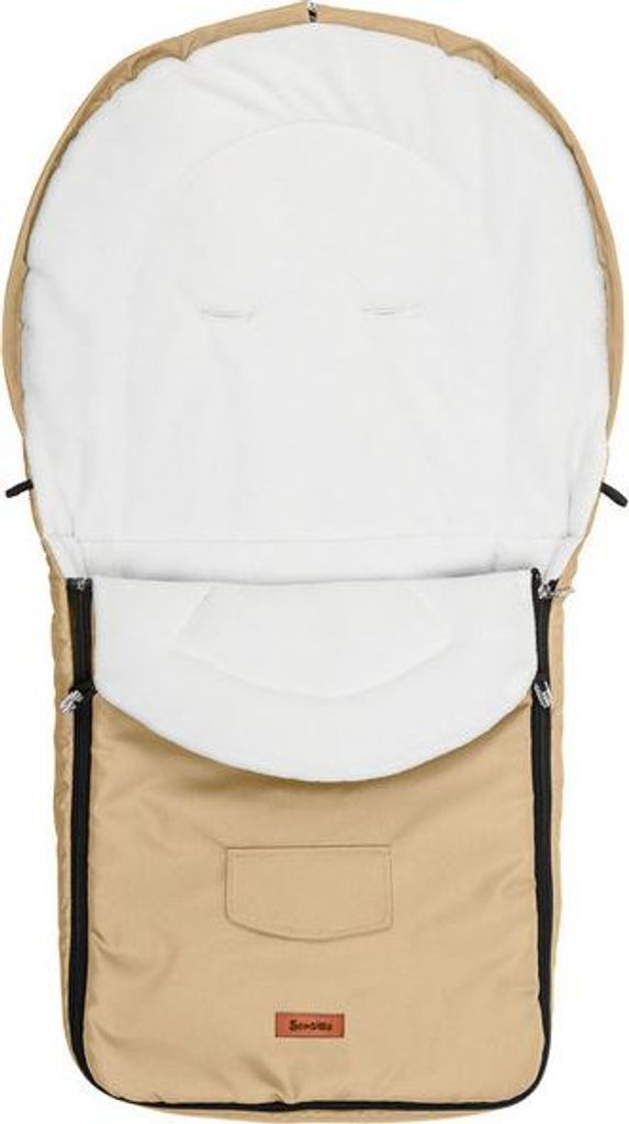 SENSILLO Fusack Kinderwagen Winter Fusack Buggy - 95x40cm - Cappuccino