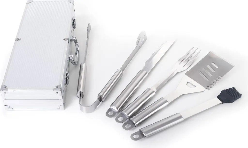 Mallette Barbecue G21 de 5 Pièces, Set d'Ustensiles Grillades Premium