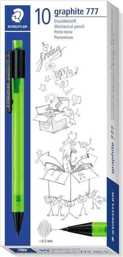 STAEDTLER Druckbleistift graphite B 05 grün