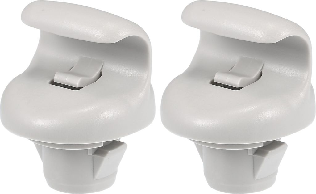 Auto Sonnenblendenhalter Clip, Sonnenblendenhalterung Hakenclip, für Nissan Sentra 2015-2019, Kunststoff, Nr. 96409CG000, Grau, 2 Stück