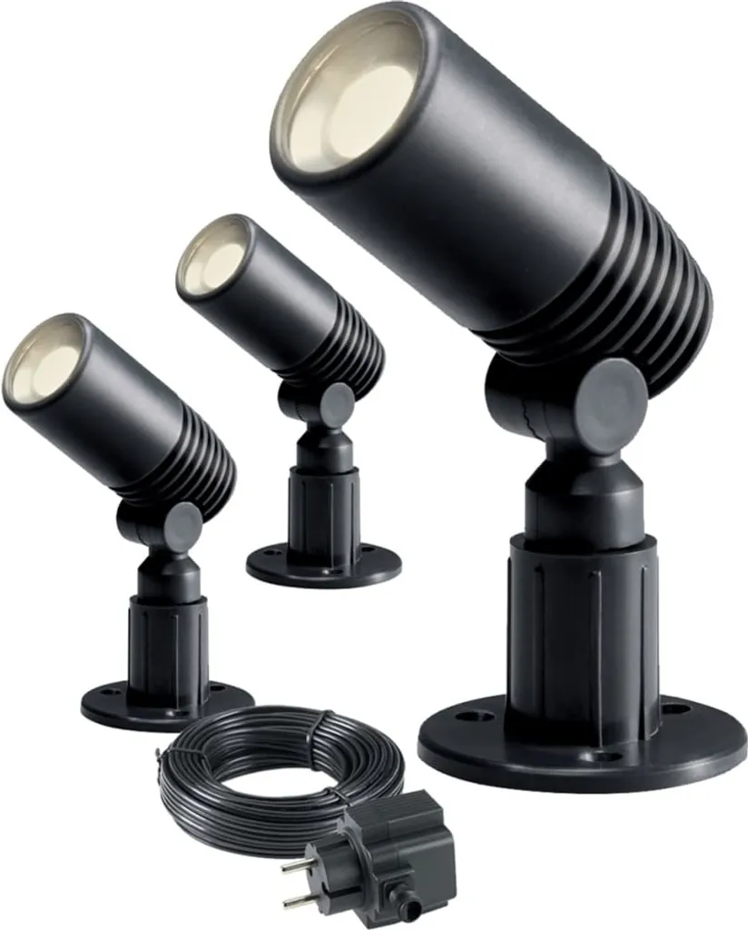 Luci Ontano Set 3 Faretti da Giardino LED 2W Antracite - Garden Lights