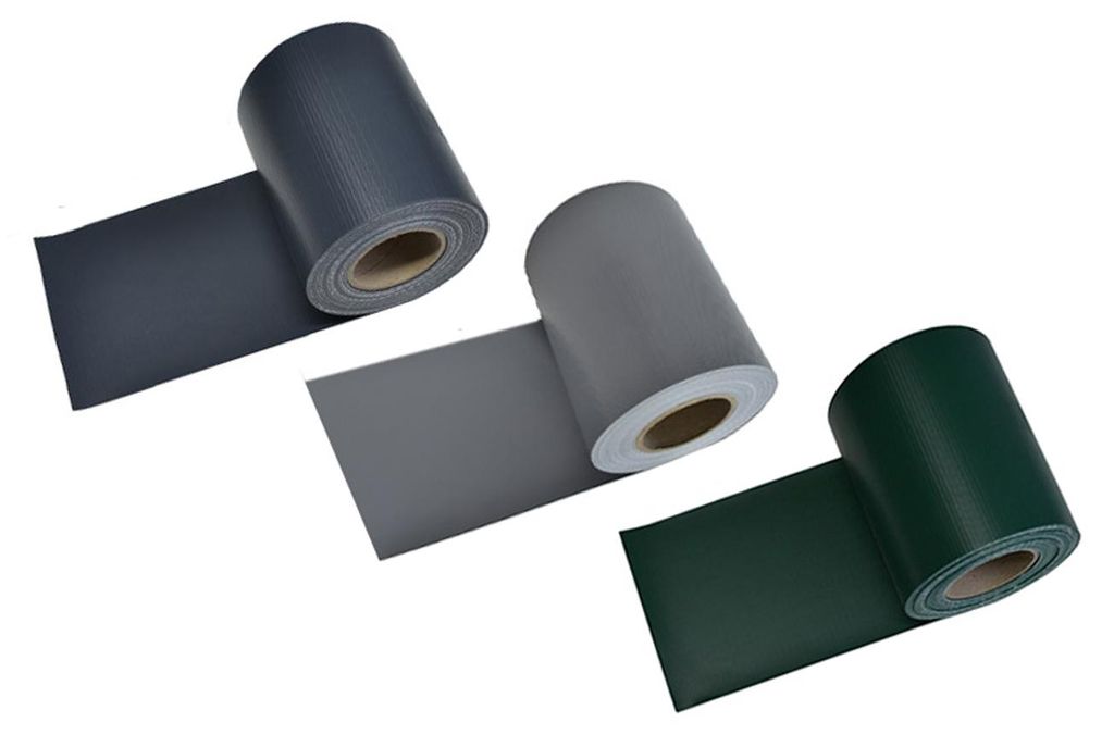 HOME DELUXE - Zaunfolie PVC Sichtschutz MATA - Hellgrau | Produktbild 