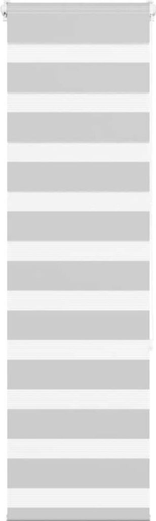 Doppelrollo Hellgrau 45x150 cm Stoffbreite 40,9 cm Polyester