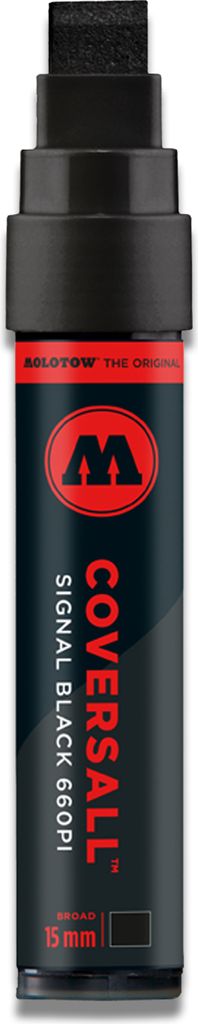 Molotow COVERSALL Marker 660PI 15mm, signal black Produktbild 