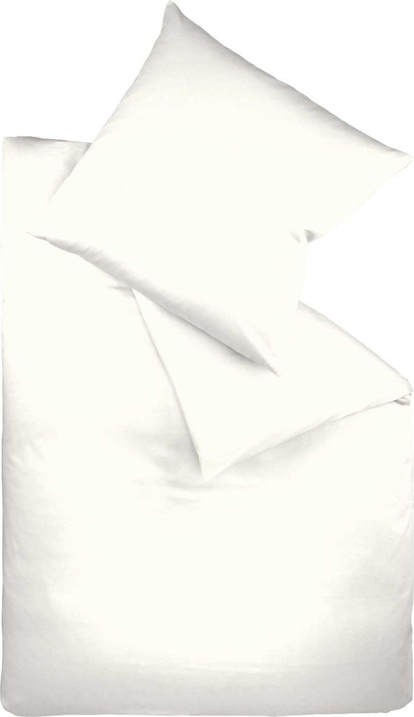 Fleuresse Mako-Satin-Bettwäsche Colours, naturweiss