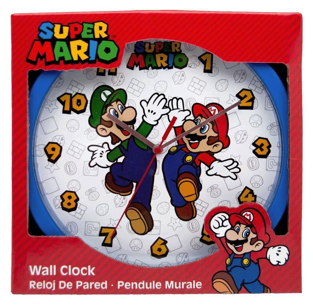 Reloj de pared de Super Mario Bros - Producto oficial de Imagen del producto 