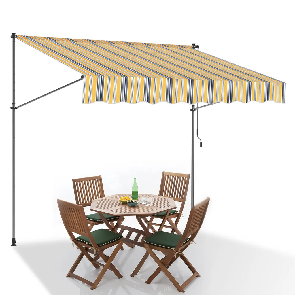 SWANEW Tenda da Sole a Morsetto 2M | Protezione UV Balcone Senza Fori