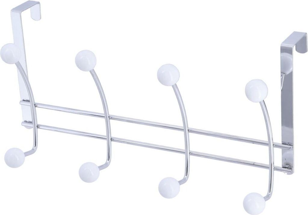Tendance Türgarderobe weiß silber Metall Keramik 12,5x37,8x20 cm
