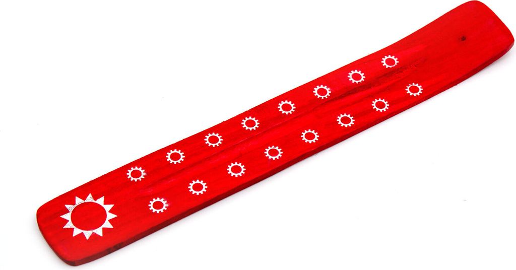 Räucherstäbchenhalter rot aus Rosen-Holz Produktbild 